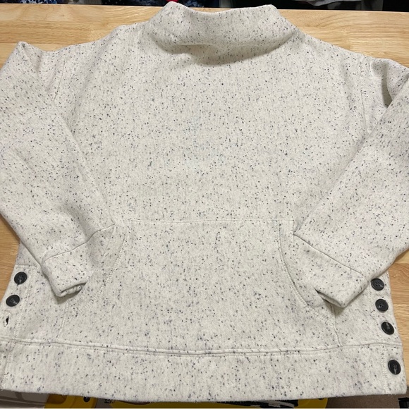 Madewell Donegal Funnel-neck Side Button Sweatshirt- Size Small - Picture 11 of 16